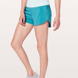 Teal Speed Up Lululemon Shorts